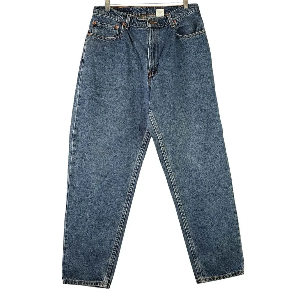 VTG Levis 560 Jeans Mens 33x30 Medium Wash Blue Loose Fit Tapered Leg Faded 90s